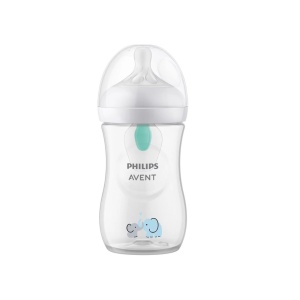 Philips Avent Natural Response Biberon cu AirFree, Elefant, 1 lună+, 260 ml