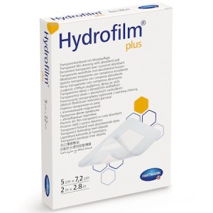Plasture Hydrofilm 5x7.2 cm, 50 buc – Hartmann - Img 1
