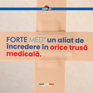 Plasturi ultra rezistenți Forte Med Master-Aid, 78x20 mm, 20 bucăți