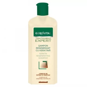 Sampon regenerant cu keratina – Gerovital Tratament Expert, 250 ml