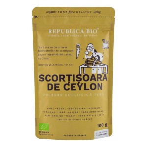 Scortisoara de Ceylon pulbere ecologica, 100g, Republica Bio - Img 1