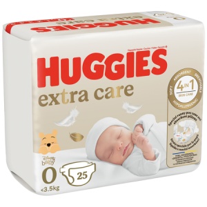 Scutece de schimb Extra Care, Nr. 0, <3.5 kg, 25 bucăți, Huggies