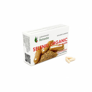 Seleniu organic din drojdie, 30 capsule, Remedia - Img 2
