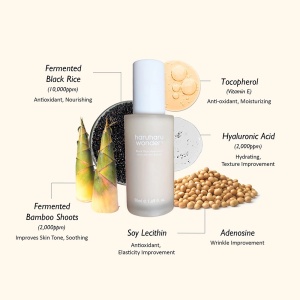 Ser facial anti-age cu acid hialuronic Black Rice, Haruharu Wonder, 50 ml - Img 3