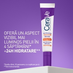 Serum cu 10% Vitamina C Pura Skin Renewing, 30 ml, CeraVe - Img 11