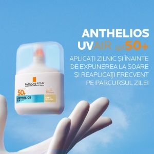 Serum de fata cu protectie solara SPF 50+ Nuanta Light Natural Anthelios UVAir, 50 ml, La Roche-Posay - Img 8