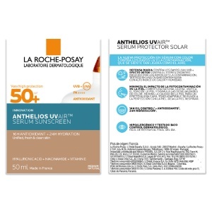 Serum de fata cu protectie solara SPF 50+ Nuanta Medium Natural Anthelios UVAir, 50 ml, La Roche-Posay - Img 2