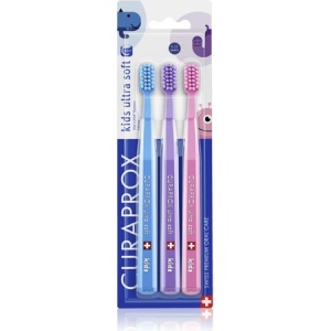 Set periute de dinți pentru copii Kids Ultra Soft, 3 bucăți, Curaprox