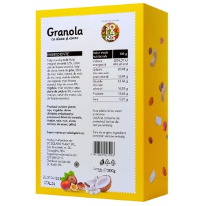 Solaris Granola cu Alune și Cocos, 300 g - Img 2