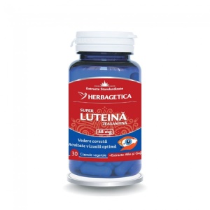 Super Luteină Zeaxantina, 48mg, 30 capsule vegetale, Herbagetica