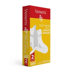 Test Rapid de Infectii Urinare Unisex, 2 teste, Veneris - Img 1