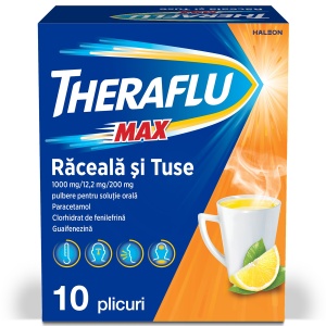 Theraflu Max răceală si tuse, 10 plicuri, GSK