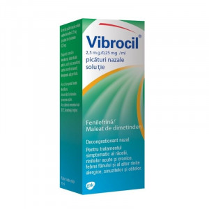 Vibrocil picaturi nazale, 15 ml, Gsk