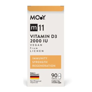 Vitamina D3 vegana m11, 2000 IU, 90 tablete, Molecules of Youth - Img 1