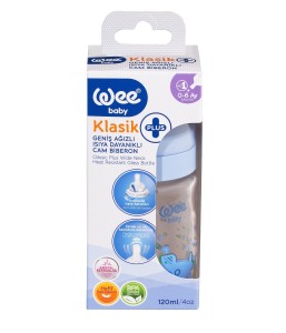 WEE BABY Biberon 120ml gura larga termorezistent -139 - Img 2
