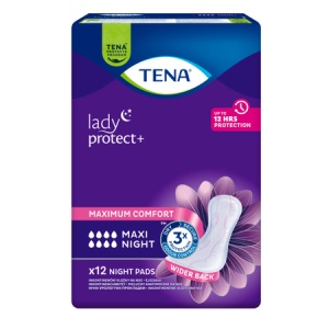 Absorbant pentru controlul incontinentei Lady Protect Maxi Night, 12 bucăți, Tena