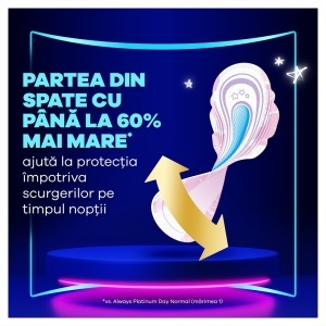 Always Platinum Secure Night Absorbante de Noapte, 5 bucăți - Img 3