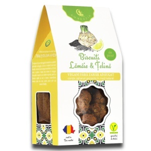 Biscuiti cu lămâie și țelină, 130 g, Hiper Ambrozia