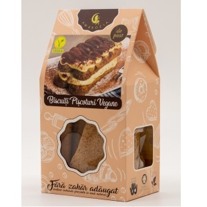 Biscuiți piscoturi vegane, 130 g, Hiper Ambrozia