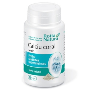 Calciu Coral Ionic, 30 capsule, Rotta Natură
