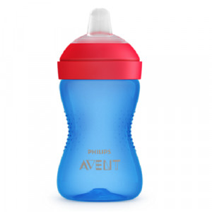 Cana cu tetina moale Baiat 9l+, 300ml SCF802/01, Avent