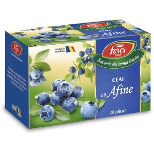 Ceai de Afine Aromfruct, 20 plicuri, Fares - Img 1