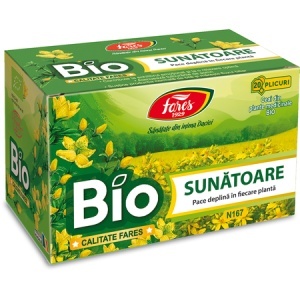 Ceai de sunatoare Bio N167, 20 plicuri, Fares