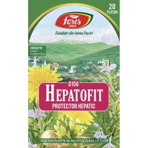 Ceai Hepatofit D156 - 20 Plicuri, Fares - Img 2