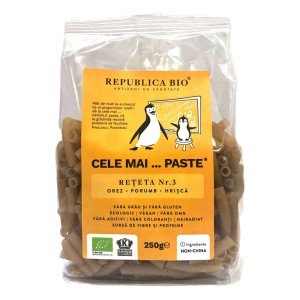 Cele mai Paste Reteta 3 orez porumb hrisca, ECO, fara gluten, 250g, Republica BIO - Img 1