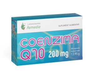 Coenzima Q10 200 mg, 30 capsule, Laboratoarele Remedia