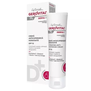 Crema anticuperozica hidratanta SPF 10 H3 Derma+ – 50 ml, Gerovital