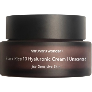 Cremă hidratantă pentru piele sensibilă cu 10 tipuri de acid hialuronic Haruharu Wonder Black Rice, 50 ml