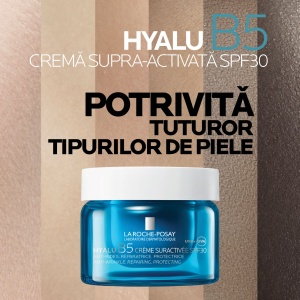 Crema Supra-Activata cu Acid Hialuronic si SPF30 Hyalu B5, 50 ml, La Roche-Posay - Img 4