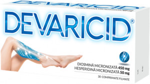 Devaricid, 450 mg/50 mg, 30 comprimate filmate, Biofarm
