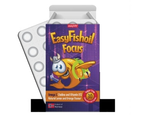 EasyFishOil Focus, 30 comprimate masticabile - Img 2