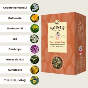 Faunus Ceai Dermatofitus- Piele Sanatoasa, 90g - Img 2