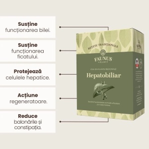 Faunus Ceai Hepatobiliar, 180g - Img 2