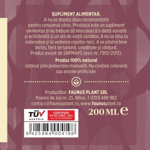 Faunus Tinctura Nervocalmus, 200 ml – pentru calm, somn linistit si echilibru nervos - Img 8