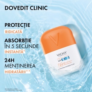 Fluid Hidratant Invizibil cu Protectie Solara SPF 50 Capital Soleil UV Aqua, 50 ml – Vichy - Img 9