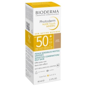 Fluid Nude Touch Mineral Auriu SPF50+ Photoderm, 40 ml, Bioderma - Img 2