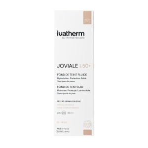 Fond de ten fluid SPF50+ 01 Milk Joviale, 30 ml, Ivatherm - Img 4