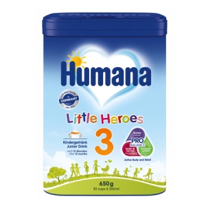 Formulă de lapte pentru copii Little Heroes 3 Probalance, 12 luni+, 650 g, Humana