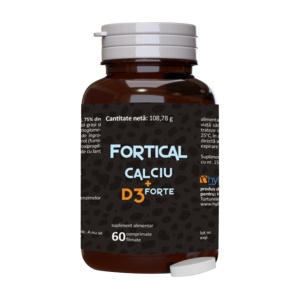 Fortical Calciu+D3 Forte, 60 comprimate - Hyllan