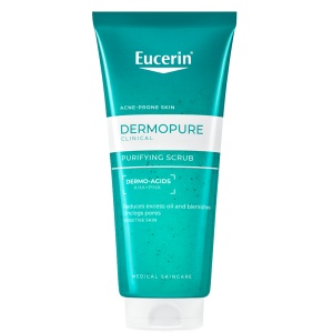 Gel scrub de curățare pentru față și corp DermoPure, 100 ml, Eucerin
