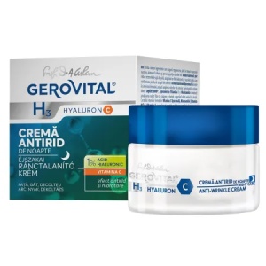 Gerovital H3 Hyaluron C crema antirid de noapte, 50 ml
