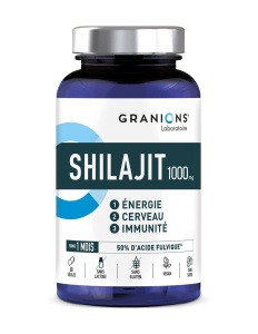 Granions LGN Shilajit 1000 mg cu 50% acid fulvic si vitamina B6, 60 capsule