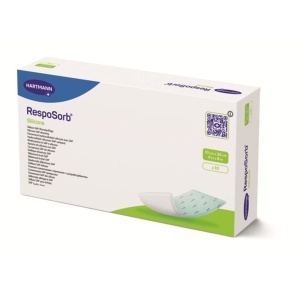 Hartmann RespoSorb Silicone Pansament Superabsorbant 10 x 20 cm, 10 bucăți