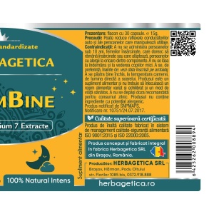 Herbagetica DormBine, 30 capsule - Img 3