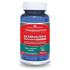 Herbagetica Echinaceea Indiana, 30 capsule