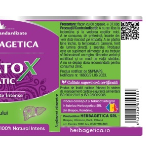 Herbagetica Steatox Hepatic, pachet 2 x 60 capsule - Img 3